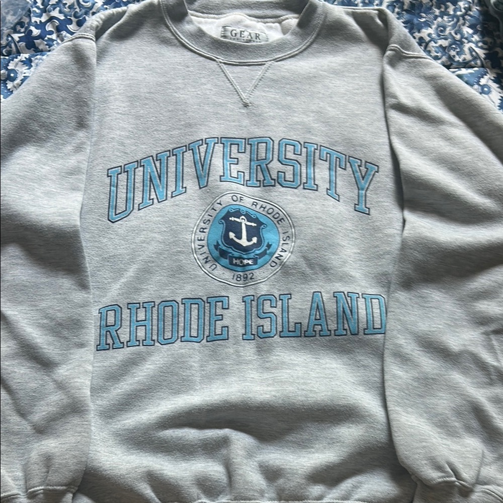 Gray University of Rhode Island Men's Sweater